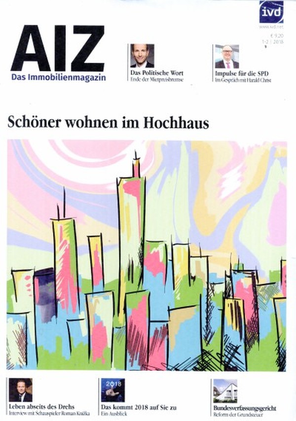 AIZ Das Immobilienmagazin 1-2/2018: Wie komme ich aus der privaten Haftung?